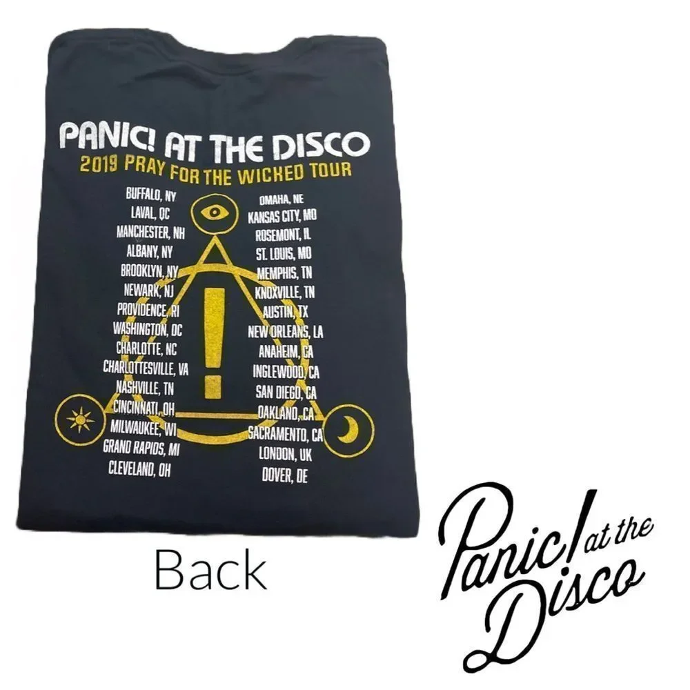 Panic at the Disco 2019 Pray‎ for the Wicked Tour Concert Tee Shirt - Size XL